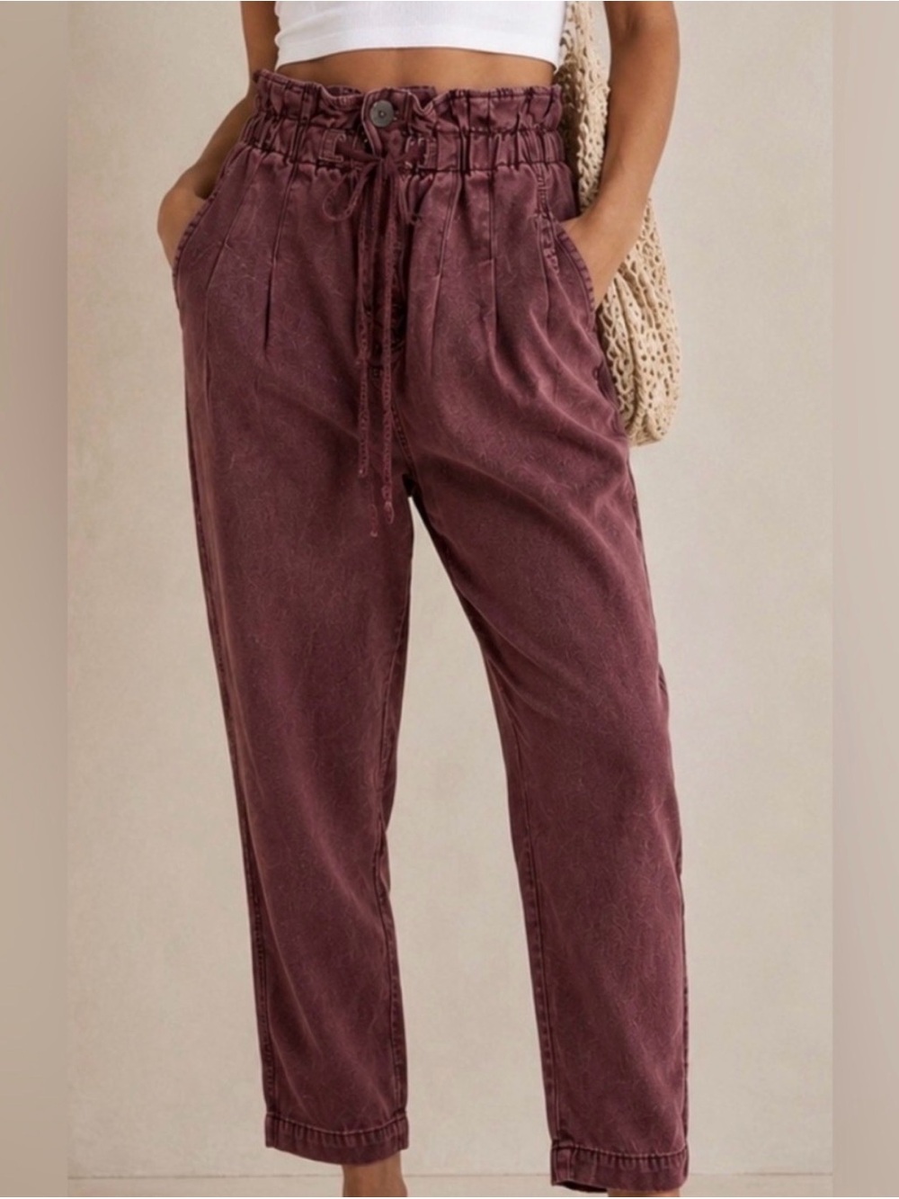 Free People Paper Bag Pants